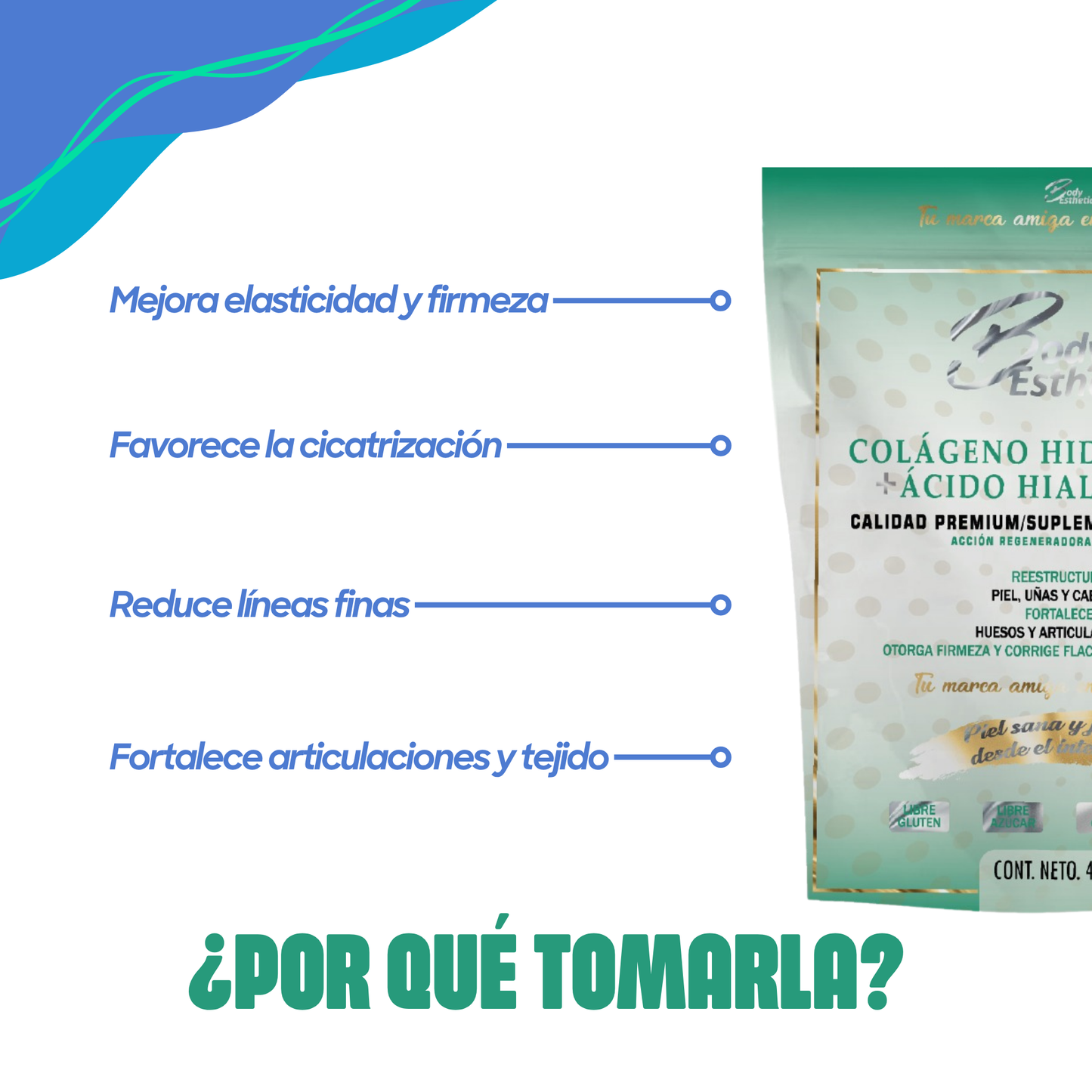 Colágeno Hidrolizado + Ácido Hialurónico